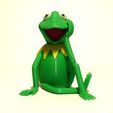 kermit front.jpg Fichier STL gratuit Kermit la grenouille - MMU・Design pour impression 3D à télécharger