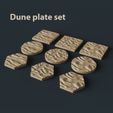Dune plate set Dune plate