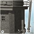 6.jpg Round metal tank with pipes, access stairs and base platform in bricks (22) - Modern WW2 WW1 World War Diaroma Wargaming RPG Mini Hobby