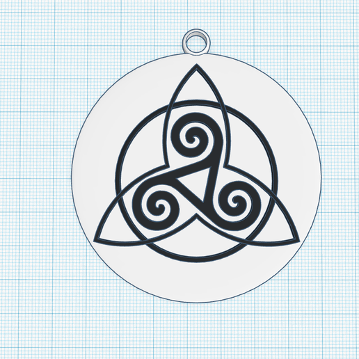 Triquetra symbol, Holy Trinity or triskelion, Celtic Knot symbol of Eternity, Trinity symbol keychain, spiritual wall art decor, fridge magnet, pendant, keychain 3D model