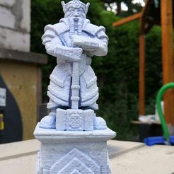 photo_2022-05-31_23-05-39.jpg OBJ file Nemoriko`s : Tabletop Dwarf King Statue・Model to download and 3D print
