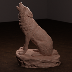 WH-side-2.png Archivo 3D Lobo aullador・Modelo de impresión 3D para descargar