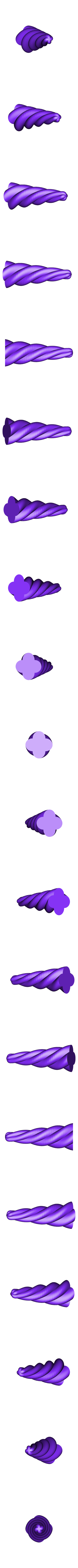 unicornhorn.stl Customizable unicorn horn