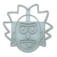 Rick 1 Cookie Cutter.jpg RICK AND MORTY COOKIE CUTTER, RICK COOKIE CUTTER, FONDANT CUTTER, RICK AND MORTY, RICK FACE