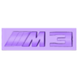 Logo_M3_STL.stl Car Logo // BMW M3