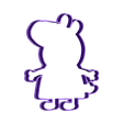 BORDEPEPPA.stl STL-Datei peppa pig cookie cutter kostenlos・3D-Druckvorlage zum Herunterladen