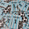 20240223_134329.jpg Key ring argentina soccer jersey with ball / Souvenir argentina jersey
