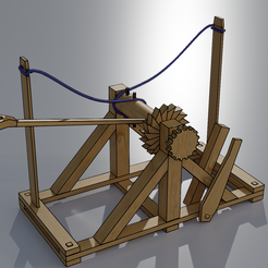 Mont8.png 3MF file Leonardo da Vinci's catapult・3D printable model to download