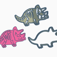 Dino1Foto.png Cookie cutter dinosaurier triceratops with skeleton