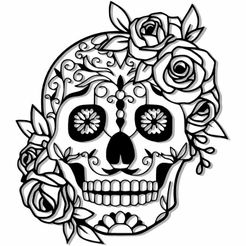 LLORONA.jpg LLORONA CATRINA MEXICAN SKULL CATRINA ROSES