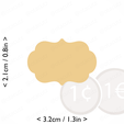 plaque_1~1.25in-cm-inch-cookie.png Plaque #1 Cookie Cutter 1.25in / 3.2cm