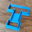 Varsity-T.jpg Archivo STL Varsity Style Letter T Cookie Cutter・Objeto de impresión 3D para descargar