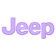 jeep_letters.stl Jeep Emblem Car