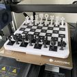 Nice foldable and transportable chess set