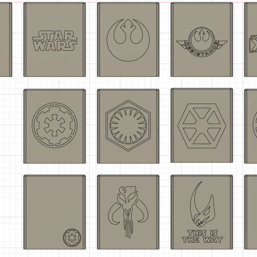 Damage-Decks-Front.png Soporte de la cubierta de daños del X-Wing grande