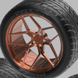 8.png PACK OF 05 20'' WHEELS AND 6 TIRES FOR SCALE AUTOS AND DIORAMAS!
