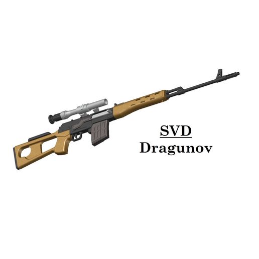 🔫 SVD Dragunov Sniper Rifle・ STL File for ・Cults