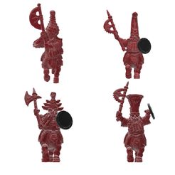 4centaurs.jpg 3D file 4 evil dwarf bull centaurs・3D printing template to download