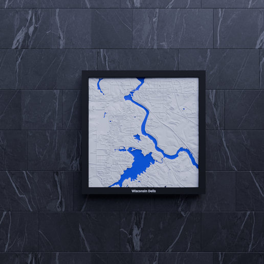 🗺️ Wisconsin Dells, United States - 3D Miniature・ STL File for 3D ...