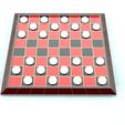 7.jpg Checkers Board Game 3D Print Model
