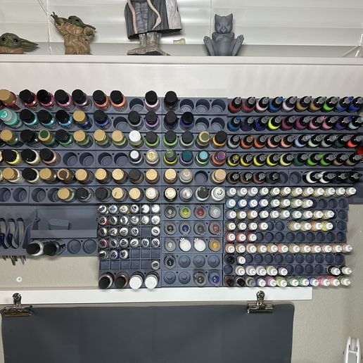 Hobby-Helpers-Paint-Racks.jpeg Модульная стойка для шлифовальных блоков и листов наждачной бумаги