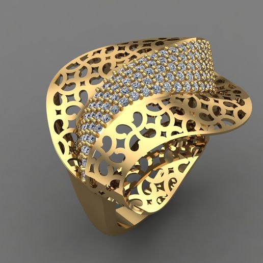WOMEN RING - 3DM RENDER DETAIL 3D PRINT MODEL - 3D model