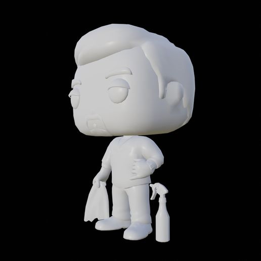 🦸 Chibi Employee Figure - Purple Uniform Worker・ 3D File for 3D ...