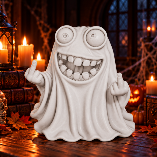 Middle Finger Little Ghost