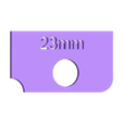 23mm.stl メートル法用半径ゲージセット