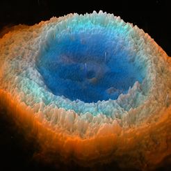 Messier-57-1.jpg Fichier STL Analyse logicielle 3D de la nébuleuse de l'anneau M57・Plan à imprimer en 3D à télécharger