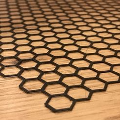 honeycomb1.jpg STL file Honeycomb mat・Template to download and 3D print