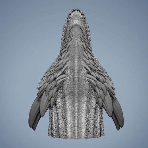 Drogon_05.jpg Drogon Dragon Game Of Thrones Fan Art Inspired 3D print model