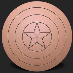 1.jpg Fichier STL gratuit Le bouclier de Captain America・Modèle imprimable en 3D à télécharger