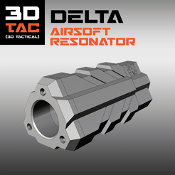 3DTAC_Venta.png Файл STL 3DTAC / DELTA Airsoft Resonator 2 модели в комплекте・Модель для загрузки и 3D печати