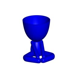 Vaso_12_Azul_1.jpg Free STL file JARRÓN MACETA ROBERT 12 - VASE FLOWERPOT ROBERT 12・3D print design to download