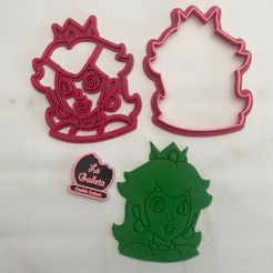 peaches.jpg STL file Princess Peach Super Mario Bross Stamp Cutter・Model to download and 3D print
