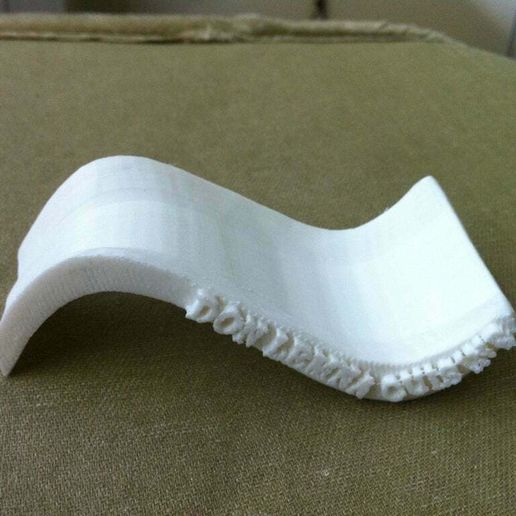 Broad Sine Wave Spoon - 3D model önizlemesi