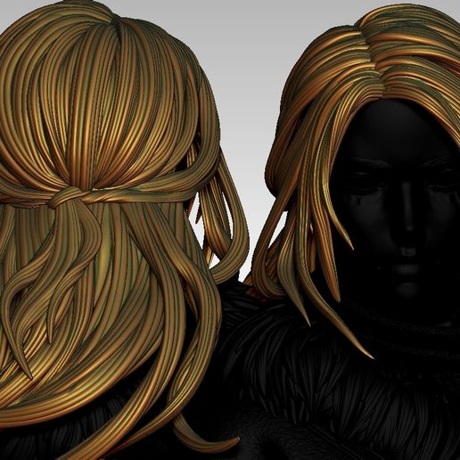 3D HAIR STYLE FOR GIRL 3D model