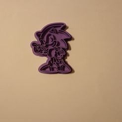IMG_20221222_004557.jpg STL file Sonic the hedgehog cookie cutter・Design to download and 3D print