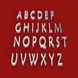 MAIANDRA.jpg MAIANDRA font uppercase and lowercase 3D letters STL file