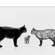 6.jpg Cat - Cat - Voxel - LowPoly - Wireframe 3D Model Print