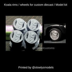 Proyecto-nuevo-63.png Fichier STL Jantes Koala / roues pour diecast personnalisé / Model kit・Design pour impression 3D à télécharger