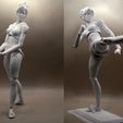 white.jpg Action Figure 3D Printing, Female Movable body Action Figure Toy Model Draw Mannequin [STL file]
