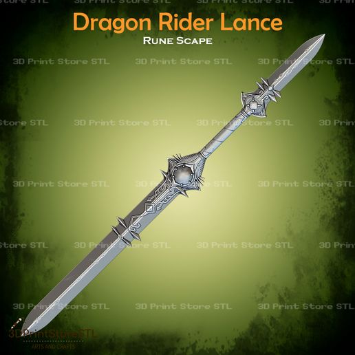2.jpg Dragon Rider Lance From Rune Scape - Fan Art 3D print model