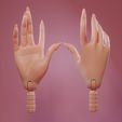 hand_1.jpg Long Nail Hand #1 for Barbies/FR