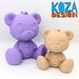 TEDDY-BANK-KOZA.jpg Mystery Bear, a Teddy bear puzzle and piggy bank