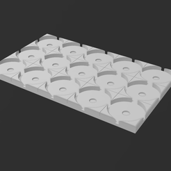 Sans-titre-2.png Wargaming Fantasy Movement Tray 5x3 - Converter round to square base 25mm