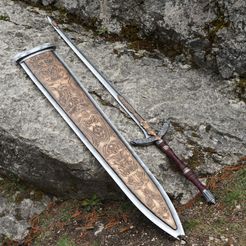 DSC01947.jpg 3D file Bloodborne Ludwig Holy Blade (with sheath)・3D print design to download