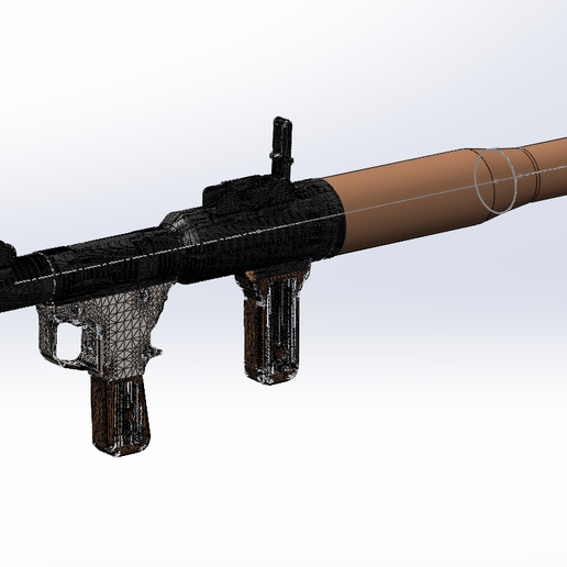 🚀 RPG-7 rocket propelled granade, 1:1 scale・ STL File for ・Cults