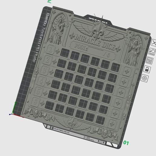 Sisters of battle -  Miracle Dice Tracker – 3D Printable Tabletop Accessory
